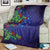 Matariki New Zealand Maori and Pohutukawa Blanket Galaxy Blue Sky Style