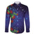 Matariki New Zealand Maori and Pohutukawa Family Matching Tank Maxi Dress and Hawaiian Shirt Galaxy Blue Sky Style