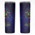 Matariki New Zealand Maori and Pohutukawa Skinny Tumbler Galaxy Blue Sky Style