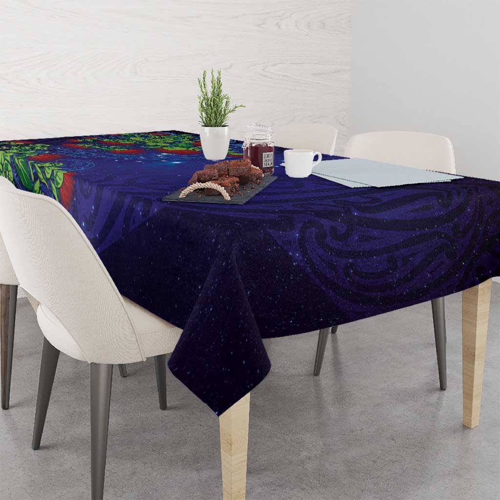 Matariki New Zealand Maori and Pohutukawa Tablecloth Galaxy Blue Sky Style LT03 - Polynesian Pride