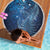 Matariki New Zealand Maori Silver Fern Beach Blanket Galaxy Blue Sky Style