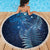 Matariki New Zealand Maori Silver Fern Beach Blanket Galaxy Blue Sky Style