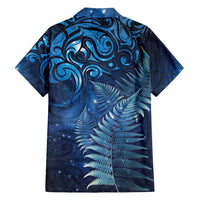 Matariki New Zealand Maori Silver Fern Family Matching Puletasi and Hawaiian Shirt Galaxy Blue Sky Style LT03 - Polynesian Pride