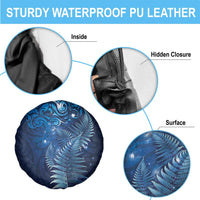 Matariki New Zealand Maori Silver Fern Spare Tire Cover Galaxy Blue Sky Style