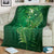 Matariki New Zealand Maori Silver Fern Blanket Galaxy Green Sky Style