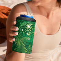 Matariki New Zealand Maori Silver Fern 4 in 1 Can Cooler Tumbler Galaxy Green Sky Style LT03 - Polynesian Pride
