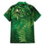Matariki New Zealand Maori Silver Fern Family Matching Off Shoulder Short Dress and Hawaiian Shirt Galaxy Green Sky Style