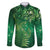 Matariki New Zealand Maori Silver Fern Family Matching Off Shoulder Short Dress and Hawaiian Shirt Galaxy Green Sky Style