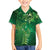 Matariki New Zealand Maori Silver Fern Family Matching Off Shoulder Short Dress and Hawaiian Shirt Galaxy Green Sky Style