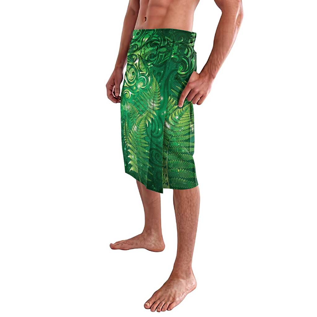 Matariki New Zealand Maori Silver Fern Lavalava Galaxy Green Sky Style