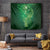 Matariki New Zealand Maori Silver Fern Tapestry Galaxy Green Sky Style