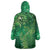 Matariki New Zealand Maori Silver Fern Wearable Blanket Hoodie Galaxy Green Sky Style