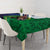 New Zealand Matariki Fern Frond Koru Tablecloth with Galaxy Blue Sky and Green Paua Shell Art