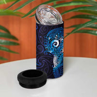 Matariki New Zealand Maori Koru Art Tattoo 4 in 1 Can Cooler Tumbler New Year Galaxy Blue Sky Style LT03 - Polynesian Pride