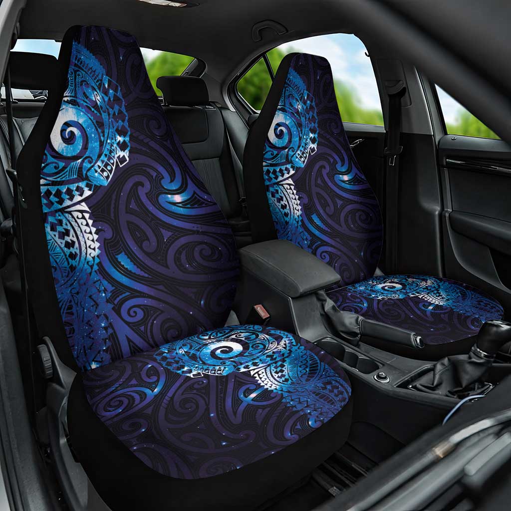 Matariki New Zealand Maori Koru Art Tattoo Car Seat Cover New Year Galaxy Blue Sky Style LT03 One Size Blue - Polynesian Pride