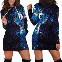 Matariki New Zealand Maori Koru Art Tattoo Hoodie Dress New Year Galaxy Blue Sky Style LT03 - Polynesian Pride