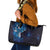 Matariki New Zealand Maori Koru Art Tattoo Leather Tote Bag New Year Galaxy Blue Sky Style