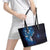 Matariki New Zealand Maori Koru Art Tattoo Leather Tote Bag New Year Galaxy Blue Sky Style