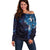 Matariki New Zealand Maori Koru Art Tattoo Off Shoulder Sweater New Year Galaxy Blue Sky Style