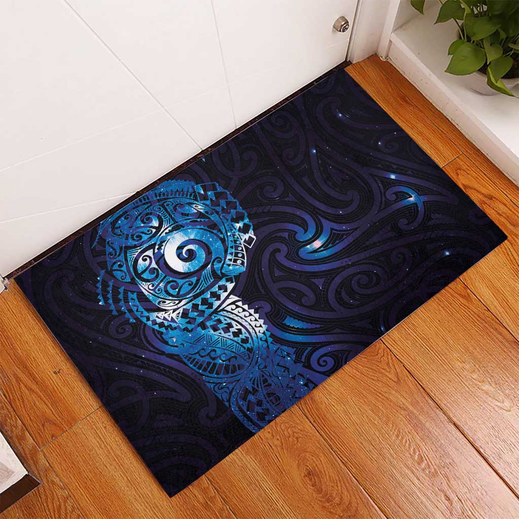 Matariki New Zealand Maori Koru Art Tattoo Rubber Doormat New Year Galaxy Blue Sky Style
