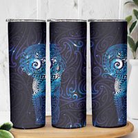 Matariki New Zealand Maori Koru Art Tattoo Skinny Tumbler New Year Galaxy Blue Sky Style LT03 - Polynesian Pride
