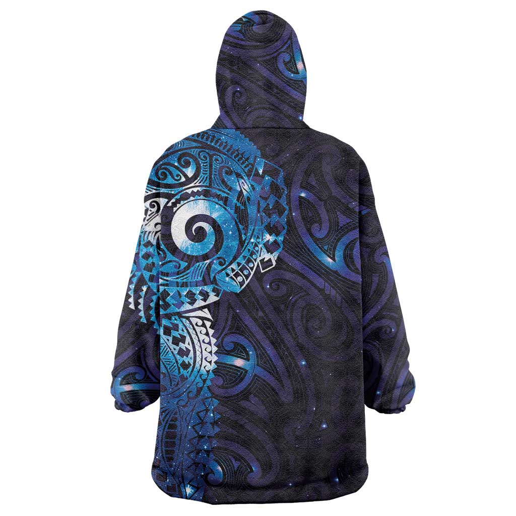 Matariki New Zealand Maori Koru Art Tattoo Wearable Blanket Hoodie New Year Galaxy Blue Sky Style LT03 - Polynesian Pride