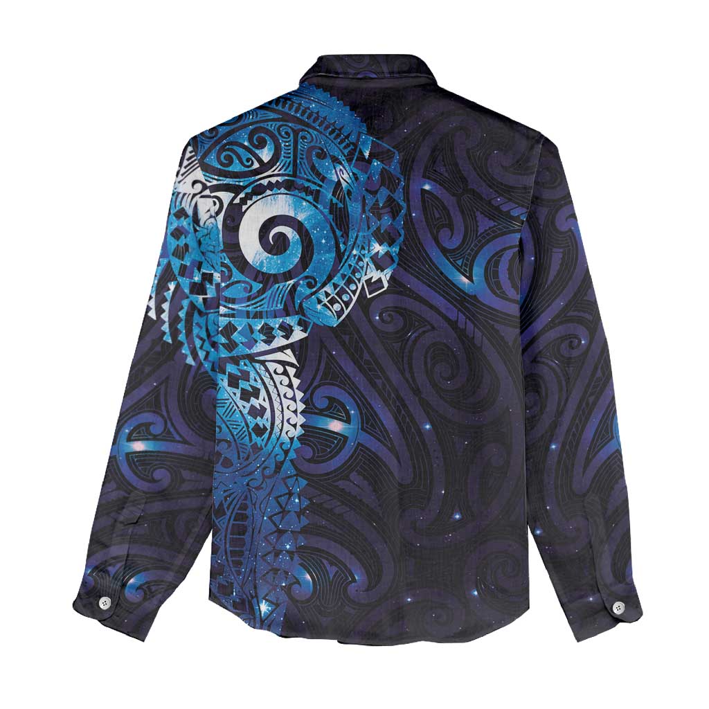 Matariki New Zealand Maori Koru Art Tattoo Women Casual Shirt New Year Galaxy Blue Sky Style LT03 - Polynesian Pride