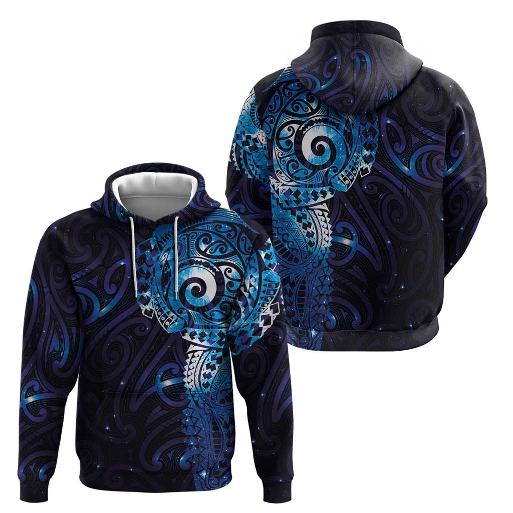 Matariki New Zealand Maori Koru Art Tattoo Zip Hoodie New Year Galaxy Blue Sky Style LT03 - Polynesian Pride