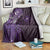 Matariki New Zealand Maori Koru Art Tattoo Blanket New Year Galaxy Purple Sky Style