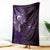 Matariki New Zealand Maori Koru Art Tattoo Blanket New Year Galaxy Purple Sky Style