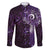 Matariki New Zealand Maori Koru Art Tattoo Family Matching Off The Shoulder Long Sleeve Dress and Hawaiian Shirt New Year Galaxy Purple Sky Style