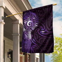 Matariki New Zealand Maori Koru Art Tattoo Garden Flag New Year Galaxy Purple Sky Style LT03 House Flag Purple - Polynesian Pride