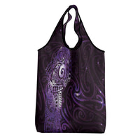 Matariki New Zealand Maori Koru Art Tattoo Grocery Bag New Year Galaxy Purple Sky Style LT03 - Polynesian Pride