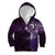 Matariki New Zealand Maori Koru Art Tattoo Kid Hoodie New Year Galaxy Purple Sky Style