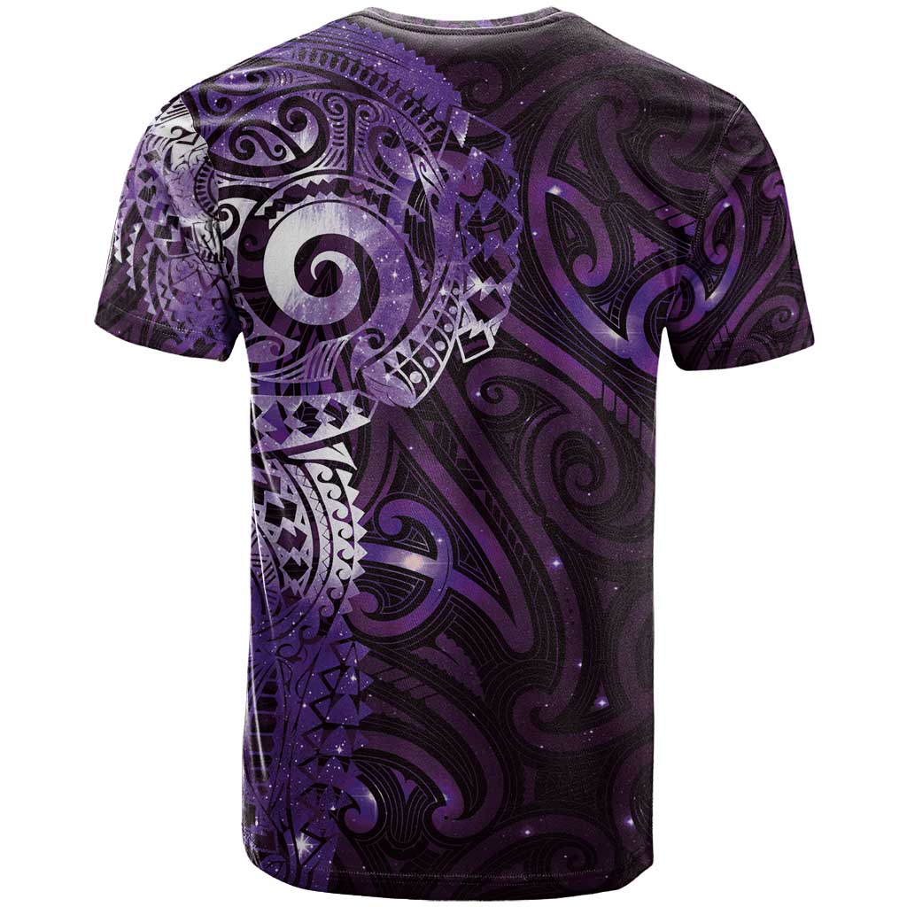 Matariki New Zealand Maori Koru Art Tattoo T Shirt New Year Galaxy Purple Sky Style LT03 - Polynesian Pride