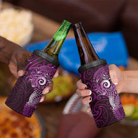 Matariki New Zealand Maori Koru Art Tattoo 4 in 1 Can Cooler Tumbler New Year Galaxy Pink Sky Style LT03 - Polynesian Pride