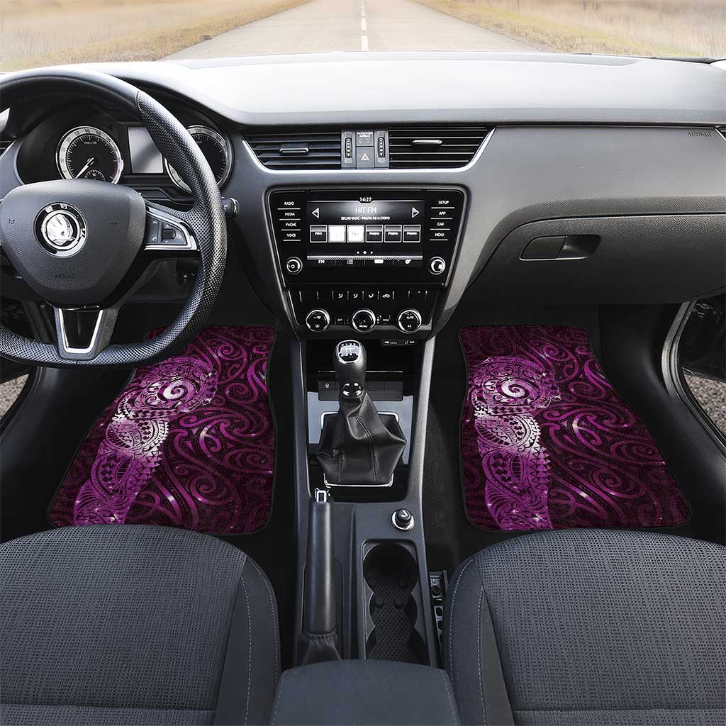Matariki New Zealand Maori Koru Art Tattoo Car Mats New Year Galaxy Pink Sky Style