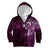 Matariki New Zealand Maori Koru Art Tattoo Kid Hoodie New Year Galaxy Pink Sky Style