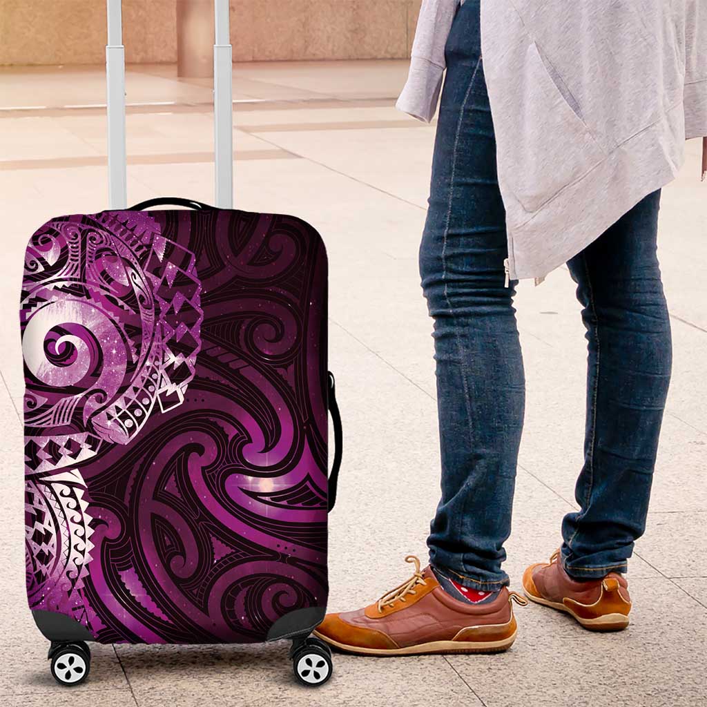 Matariki New Zealand Maori Koru Art Tattoo Luggage Cover New Year Galaxy Pink Sky Style LT03 Pink - Polynesian Pride