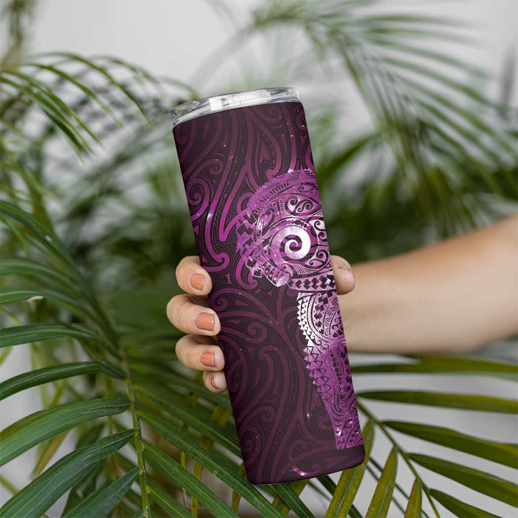 Matariki New Zealand Maori Koru Art Tattoo Skinny Tumbler New Year Galaxy Pink Sky Style LT03 - Polynesian Pride