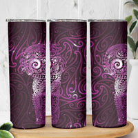 Matariki New Zealand Maori Koru Art Tattoo Skinny Tumbler New Year Galaxy Pink Sky Style LT03 - Polynesian Pride