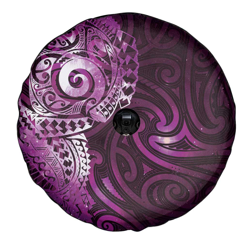 Matariki New Zealand Maori Koru Art Tattoo Spare Tire Cover New Year Galaxy Pink Sky Style LT03 - Polynesian Pride