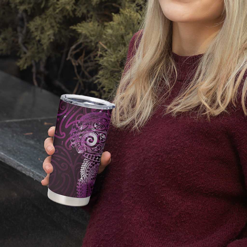 Matariki New Zealand Maori Koru Art Tattoo Tumbler Cup New Year Galaxy Pink Sky Style LT03 - Polynesian Pride