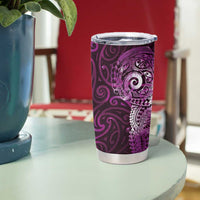 Matariki New Zealand Maori Koru Art Tattoo Tumbler Cup New Year Galaxy Pink Sky Style LT03 - Polynesian Pride