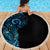 New Zealand Maori Koru Art Traditional Tattoo Beach Blanket Paua Shell