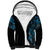 New Zealand Maori Koru Art Traditional Tattoo Sherpa Hoodie Paua Shell