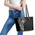 New Zealand Maori Koru Art Traditional Tattoo Leather Tote Bag Simple Style
