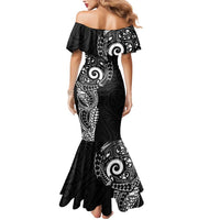 New Zealand Maori Koru Art Traditional Tattoo Mermaid Dress Simple Style
