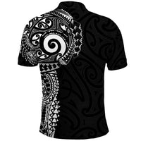 New Zealand Maori Koru Art Traditional Tattoo Polo Shirt Simple Style