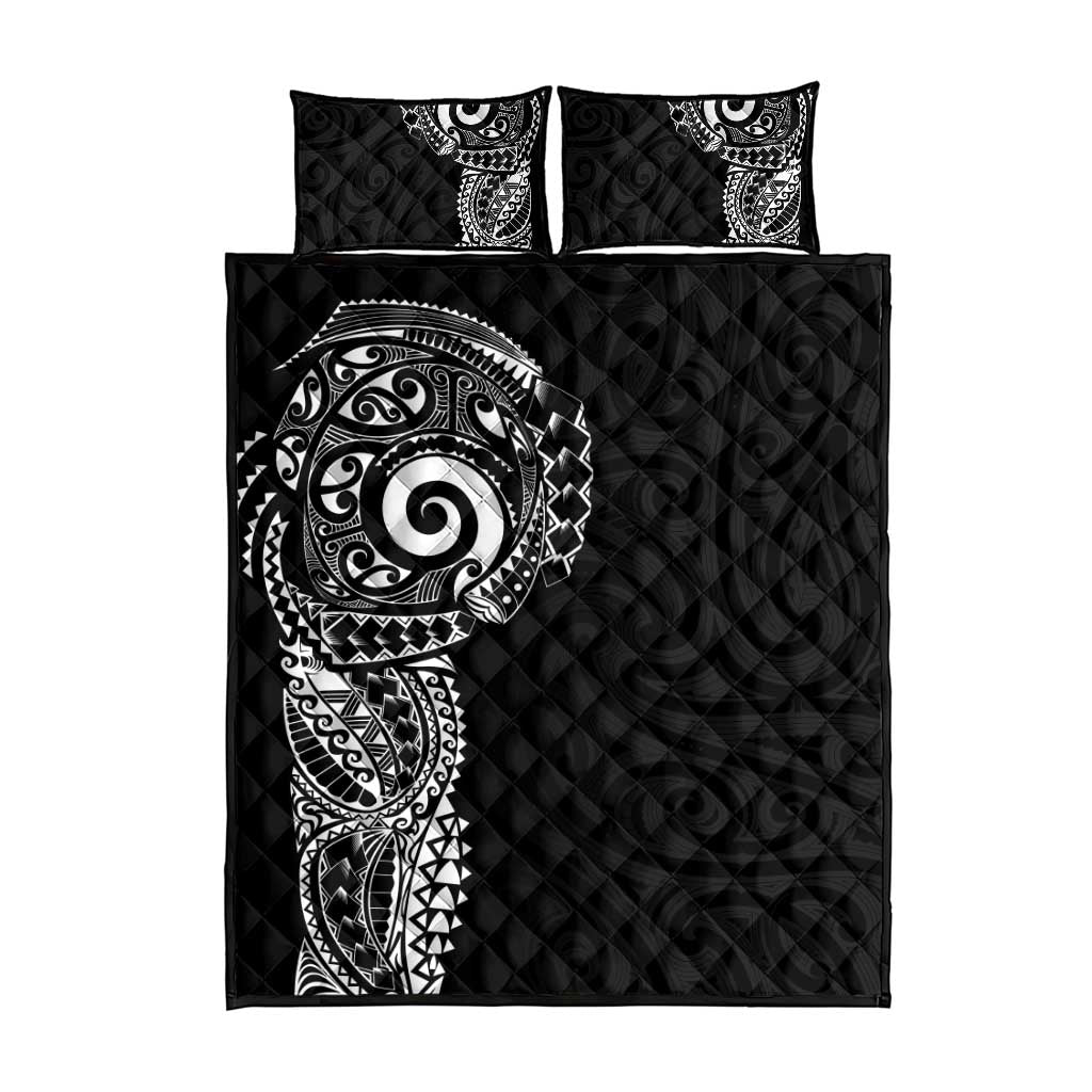 New Zealand Maori Koru Art Traditional Tattoo Quilt Bed Set Simple Style LT03 - Polynesian Pride